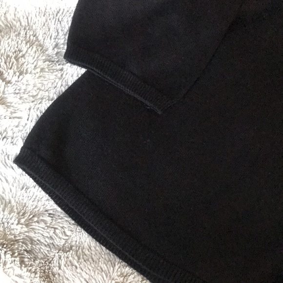 Black beaded cardigan sweater set 1X encrusted tank top sweater & button front - Picture 3 of 11